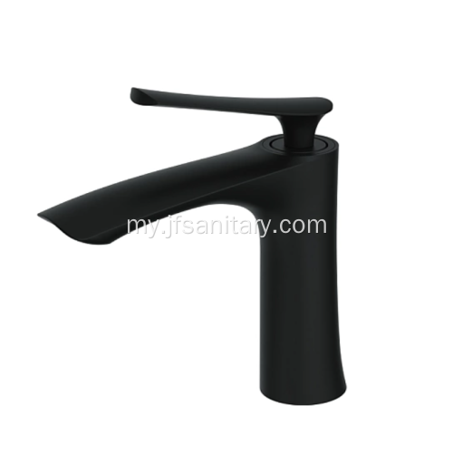 Frosted Brass Basin Faucet Deck တပ်ဆင်ထားသည်။